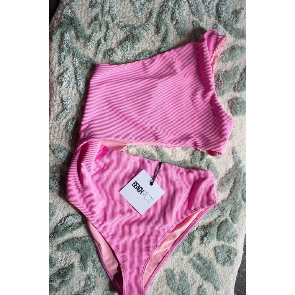 Free People Beach Riot Ribbed Celine One Piece Swimsuit Large - Picture 2 of 5
